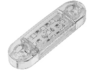 Фонарь габаритный 9-ти диодный LED (белый) короткий 12-24V, L-85 мм (9628Б)